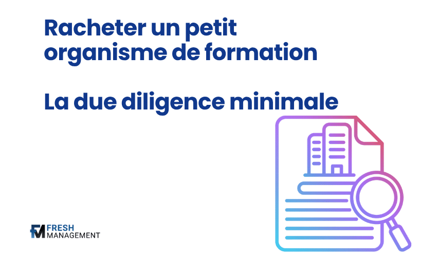 Racheter un petit organisme de formation